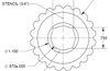 3/4" Gear Dimensions