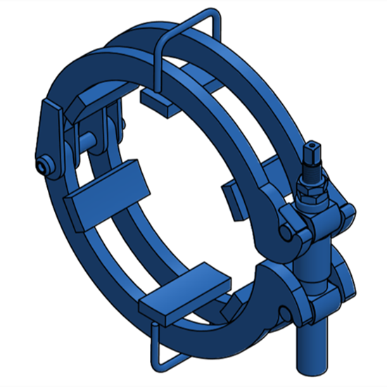 Ratchet-style pipe clamp