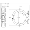 Ratchet-style pipe clamp dimensions